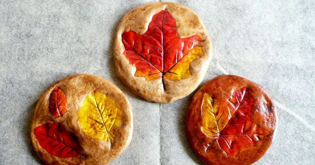 Salt Dough Leaf Imprints