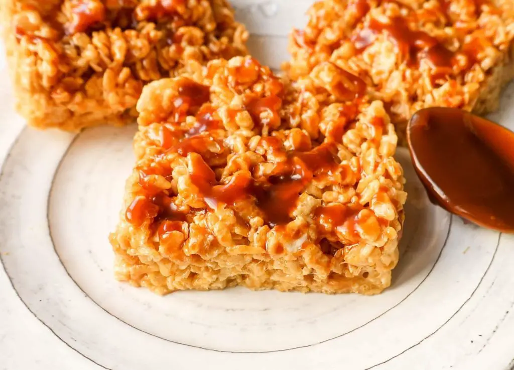 Salted Caramel Rice Krispies Treats