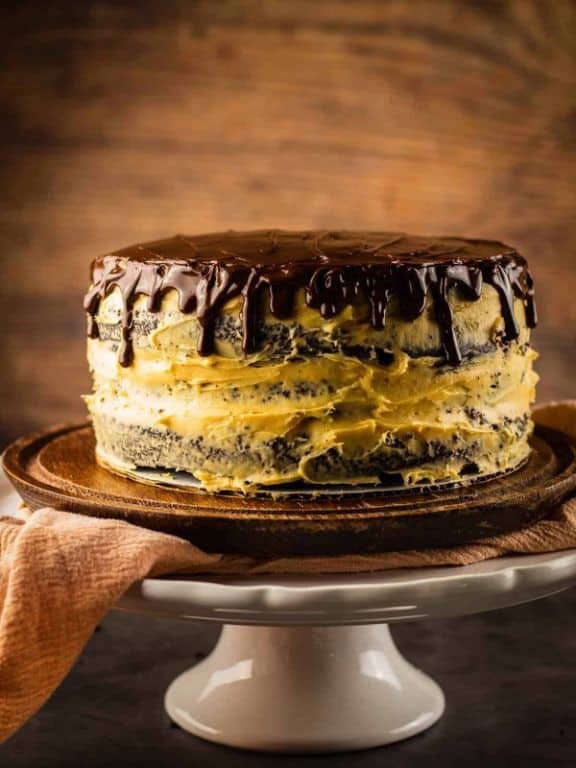 Salted Caramel Whiskey Chocolate Cake
