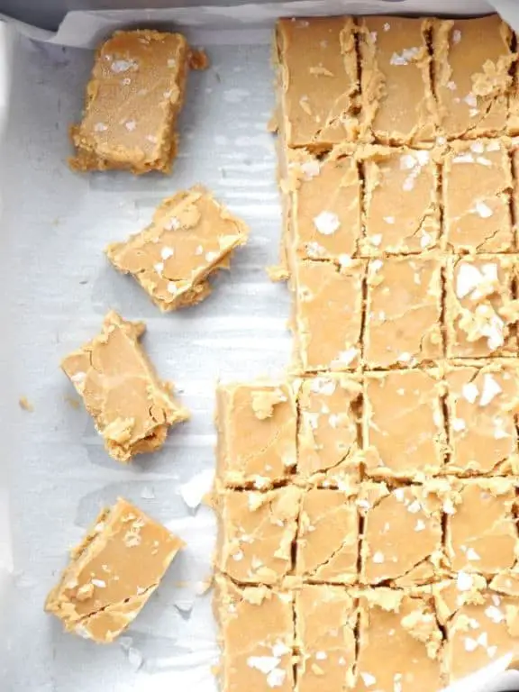 Salted Caramel Whiskey Fudge