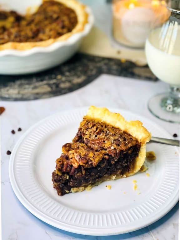 Salted Caramel Whiskey Pecan Pie