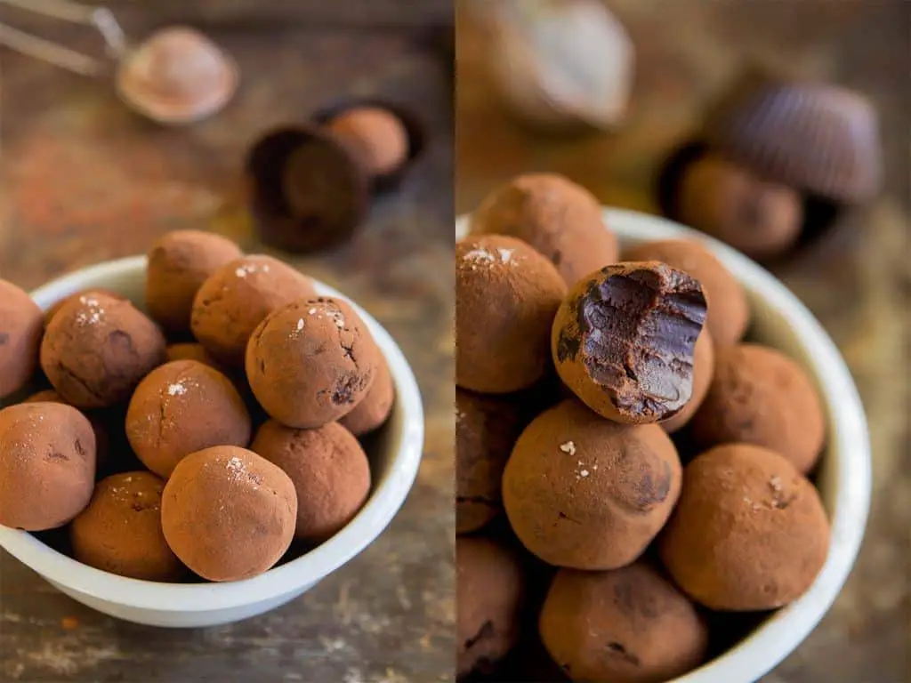Salted Caramel Whiskey Truffles