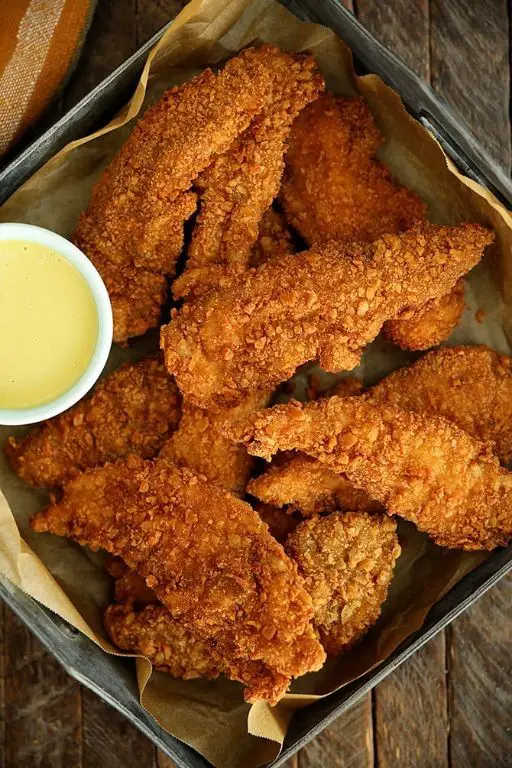 Saltine Cracker Crusted Chicken Tenders