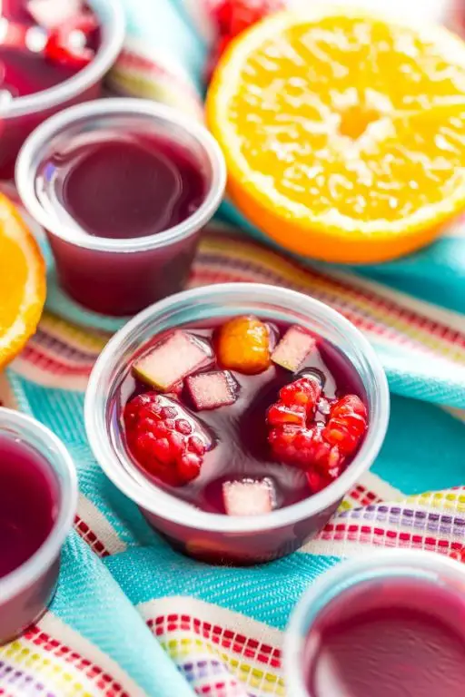 Sangria-Inspired Jello Shots