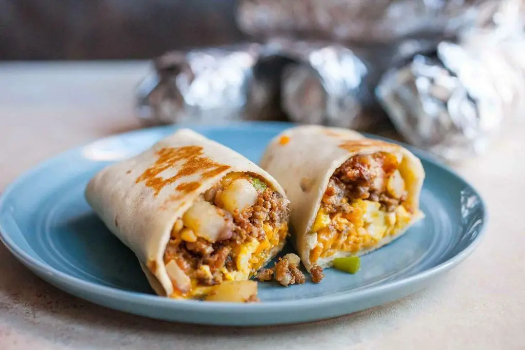 Sausage and Egg Breakfast Burritos