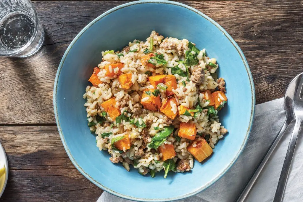 Sausage and Pumpkin Risotto