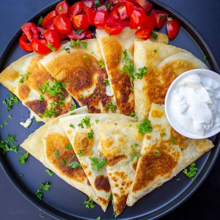 Savory Beetle and Cheese Quesadilla