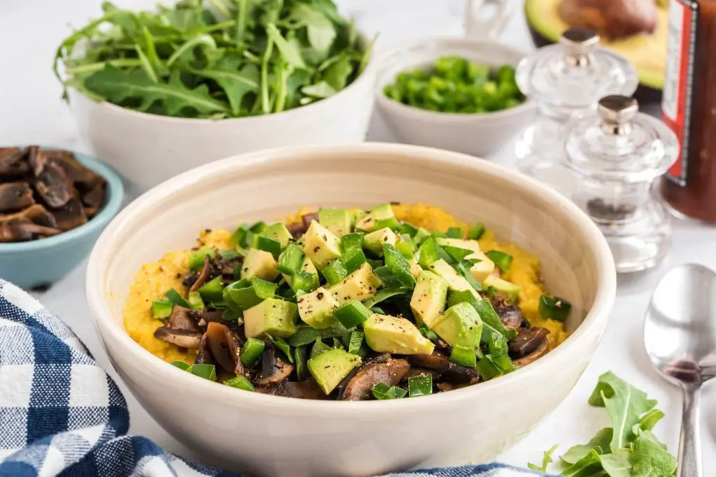 Savory Breakfast Polenta with Mushrooms