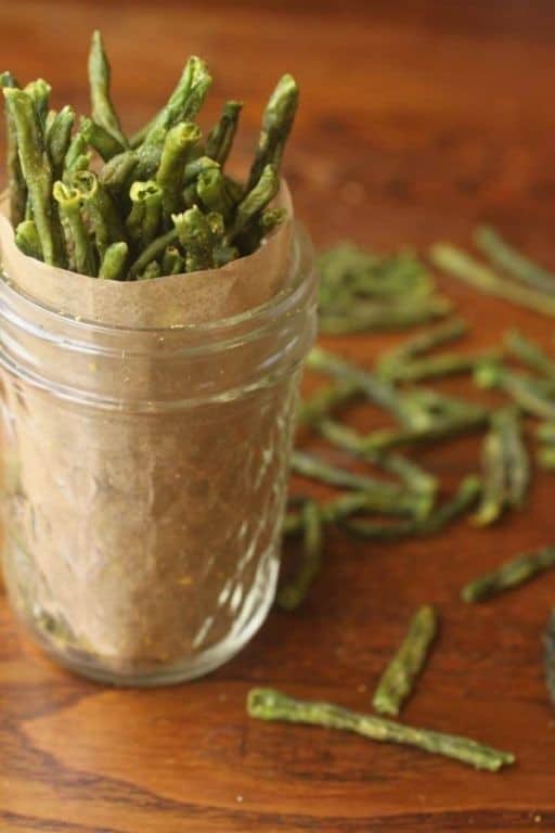 Savory Dehydrated Green Bean Chips