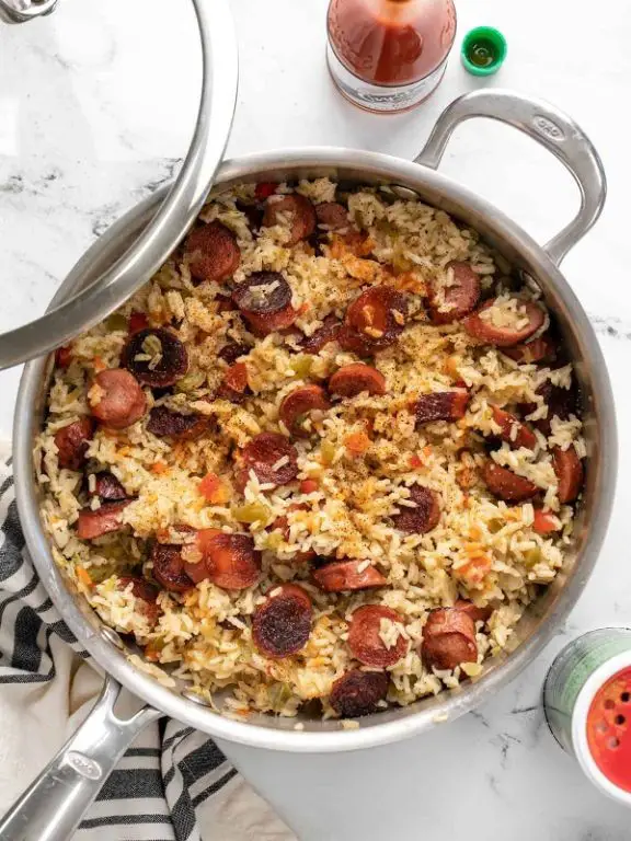 Savory Dollar Tree Sausage and Rice