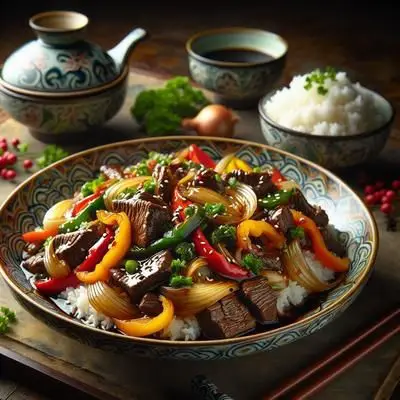 Savory Eastward Beef Stir-Fry