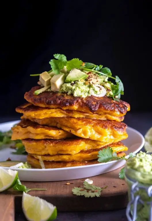 Savory Fried Sweet Potato Pancakes