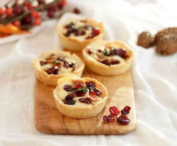 Savory Mincemeat and Cheese Tartlets