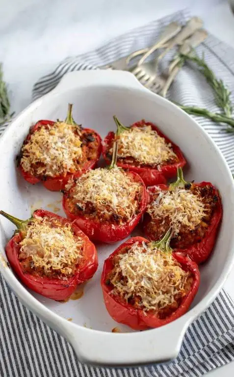 Savory Pork Stuffed Bell Peppers