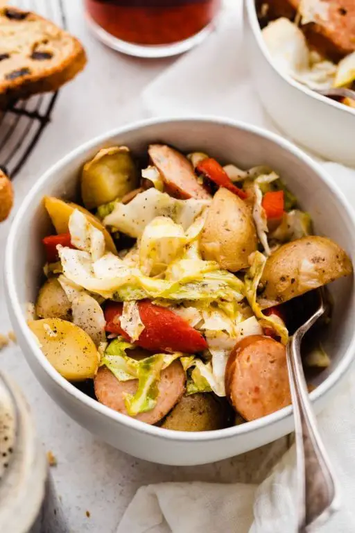Savory Slow Cooker Cabbage and Potatoes