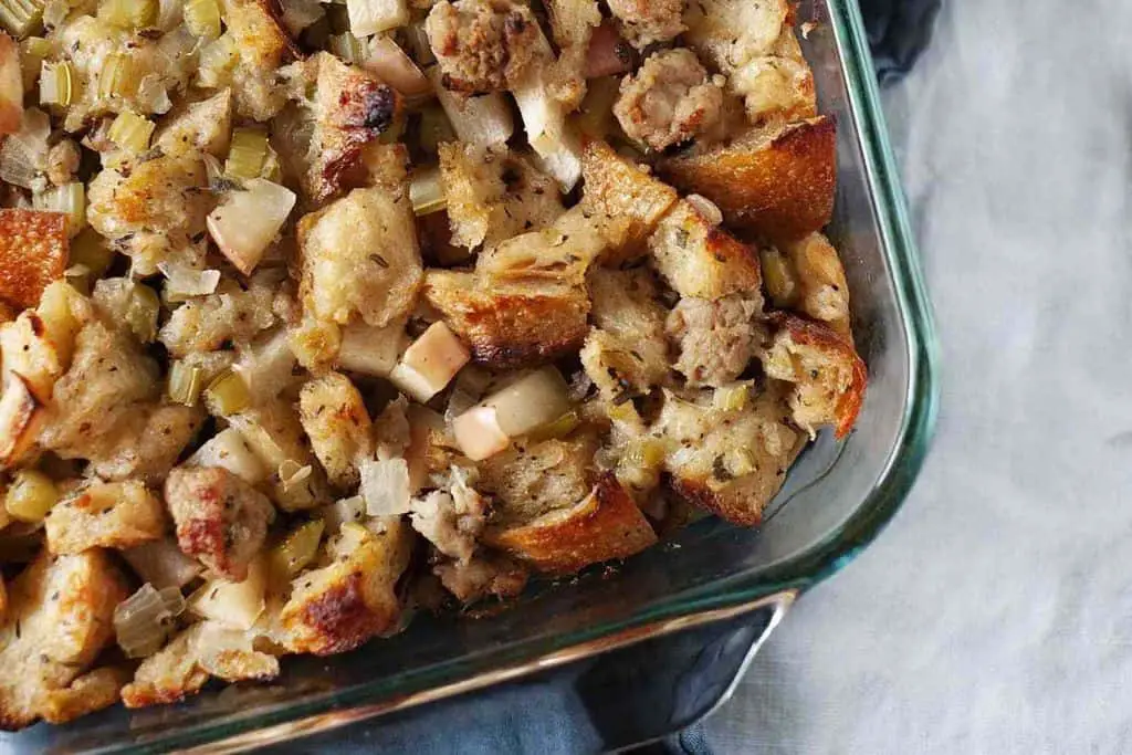 Savory Stuffing with Sausage and Apples