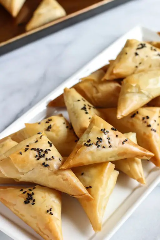 Savory Vegan Puff Pastry Spinach and Artichoke Triangles