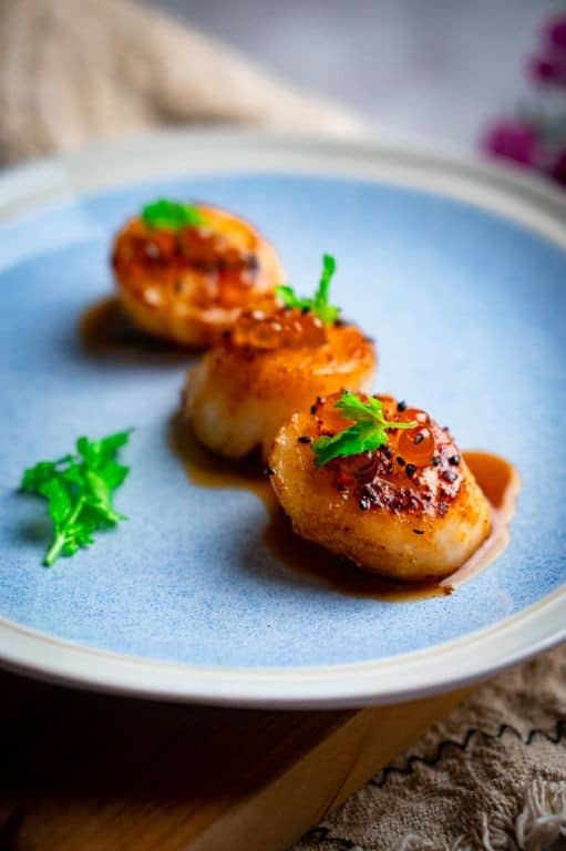 Scallop Musubi with Miso Glaze