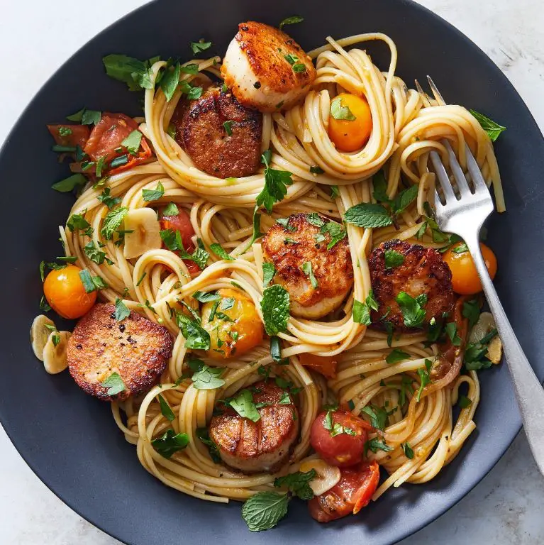 Scallop and Cherry Tomato Penne