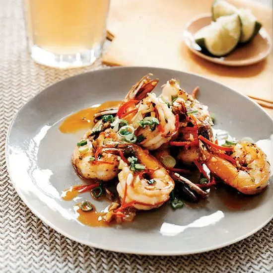 Schezuan Peppercorn Shrimp Skewers