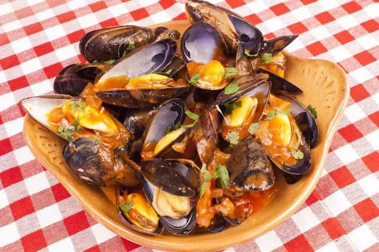 Seafood Saganaki with Mussels