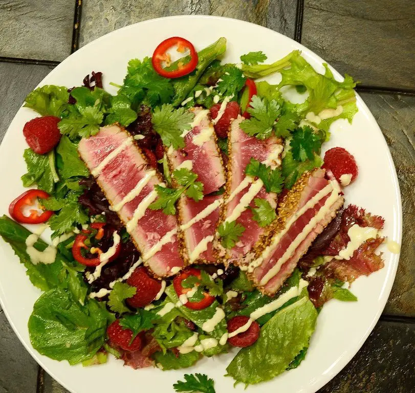 Seared Ahi Tuna with Wasabi Aioli