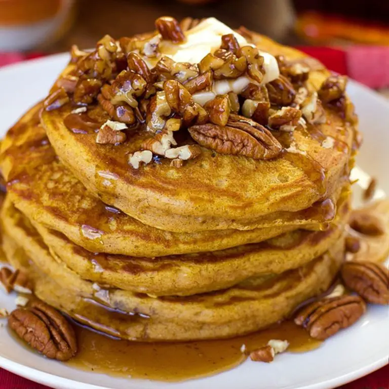 Seminole Pumpkin Pancakes with Maple Syrup