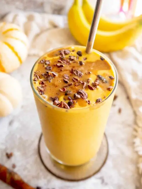 Seminole Pumpkin Smoothie with Banana and Almond Milk