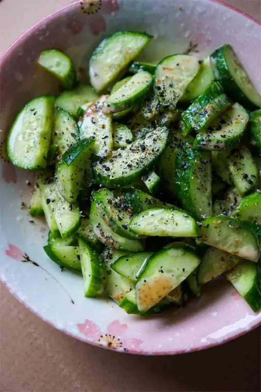 Sesame Cucumber Salad with Kewpie Dressing