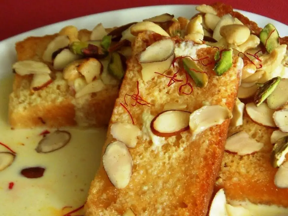 Shahi Tukra Bread Pudding Dessert