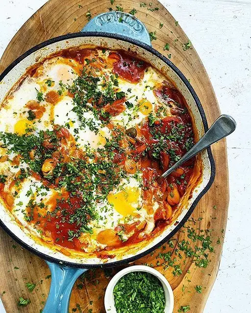 Shakshuka with Fresh Herbs