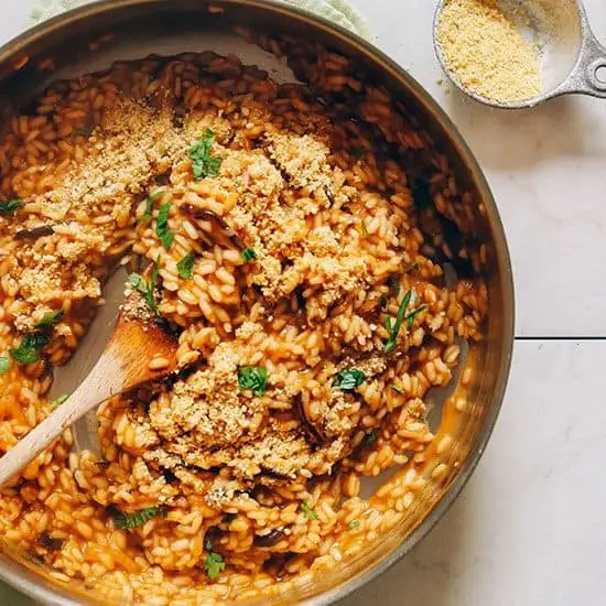 Shiitake Mushroom Risotto with Parmesan