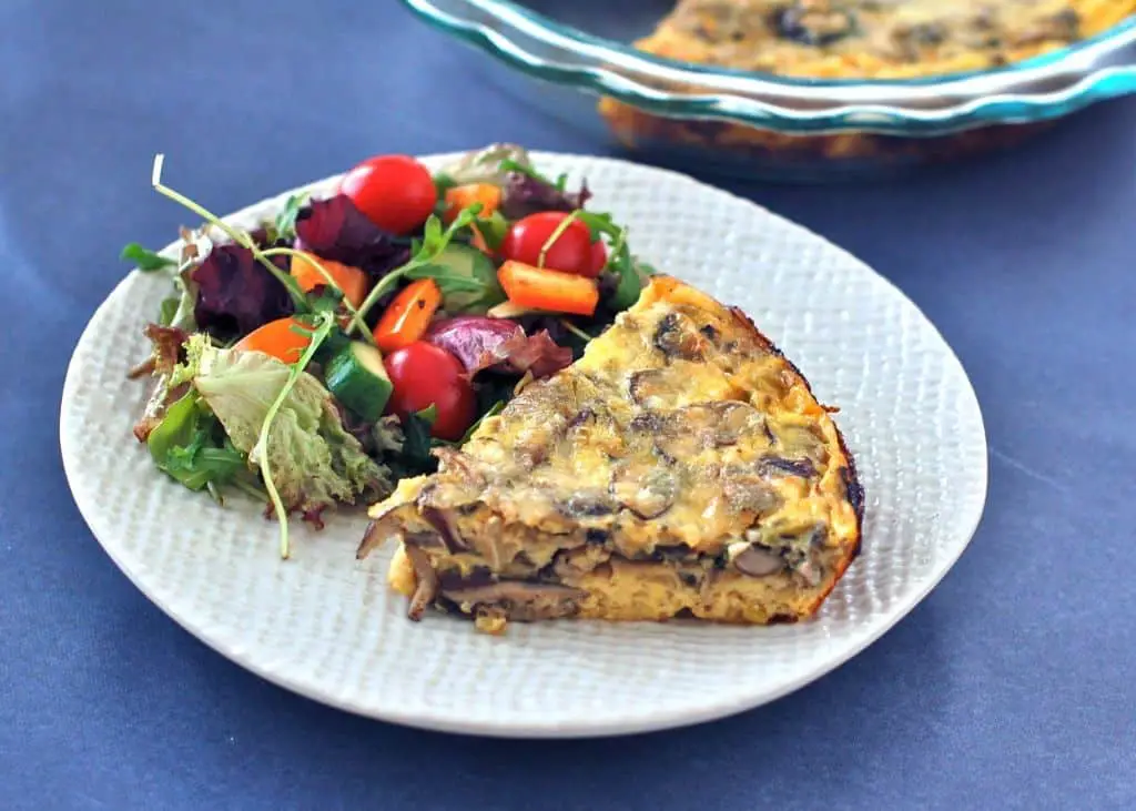 Shiitake Mushroom and Leek Frittata