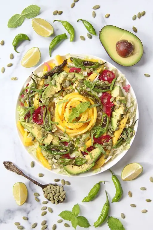 Shishito Pepper and Avocado Salad