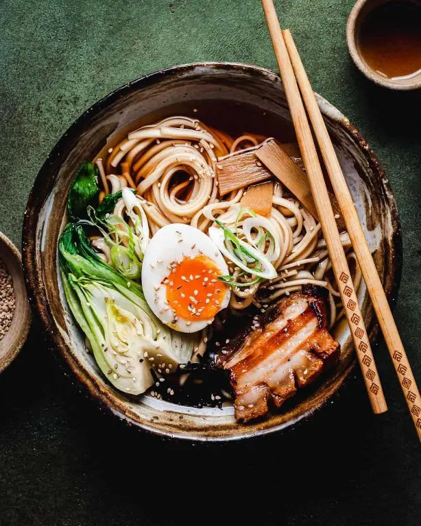 Shoyu Pork Ramen with Bamboo Shoots
