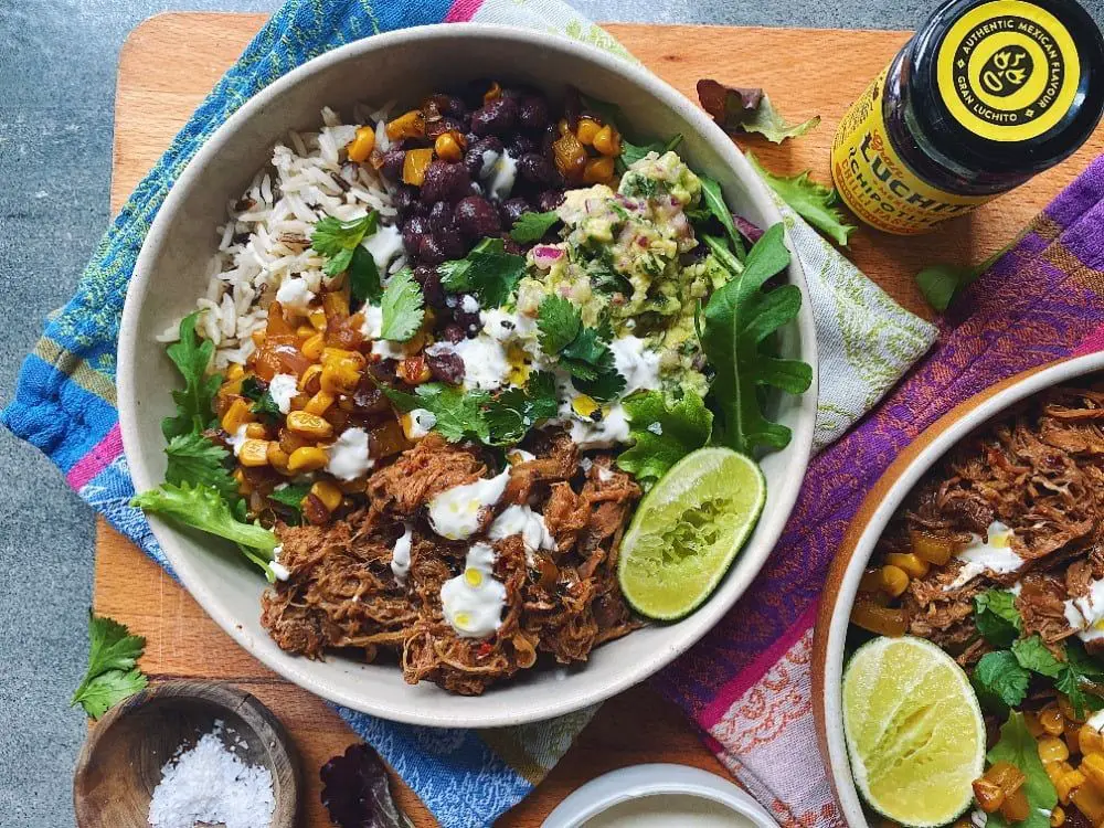 Shredded Pork Burrito Bowls