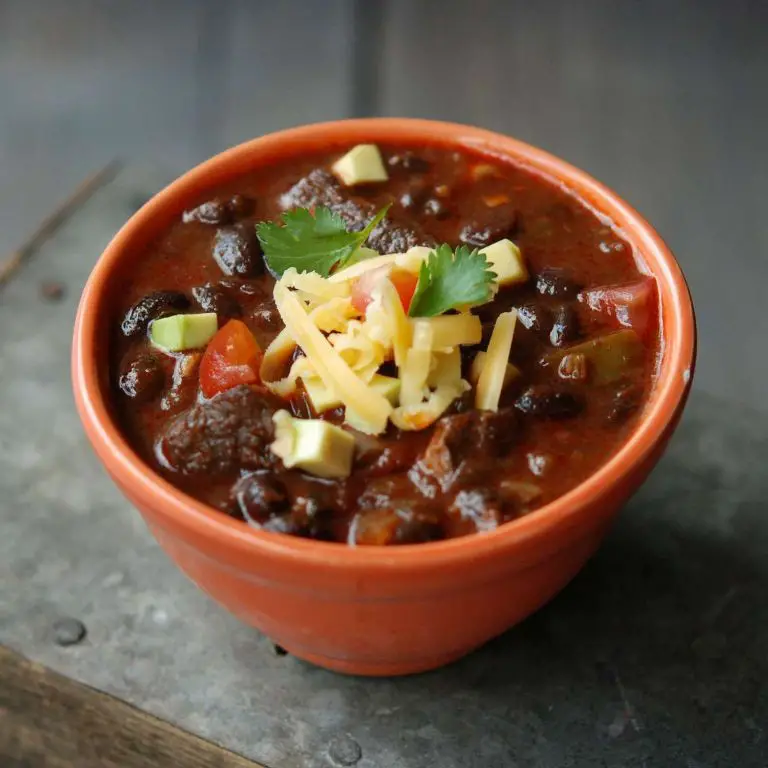 Shredded Pork and Black Bean Chili