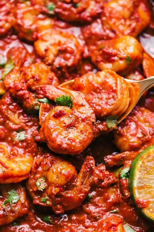 Shrimp Adobo with Lime and Chili Flakes