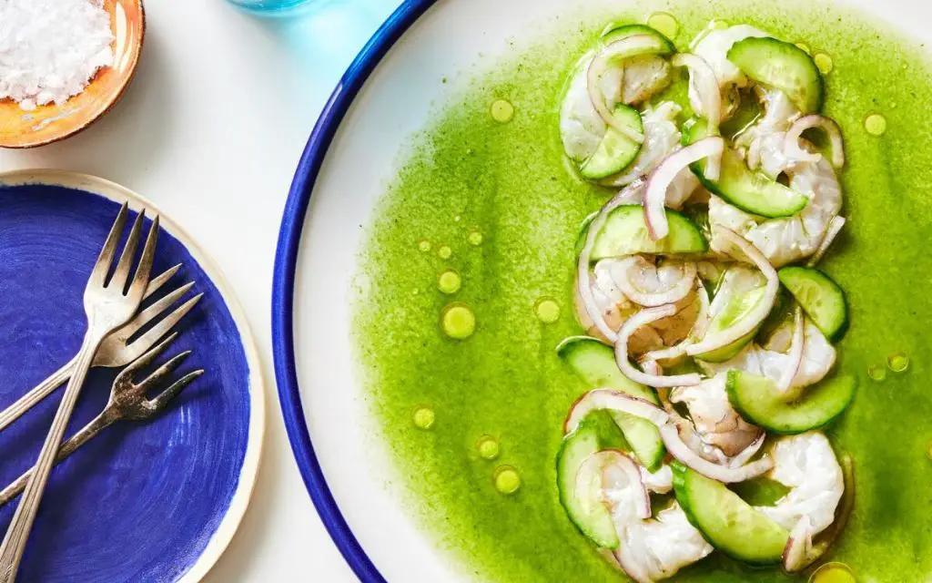 Shrimp Aguachile with Cucumber