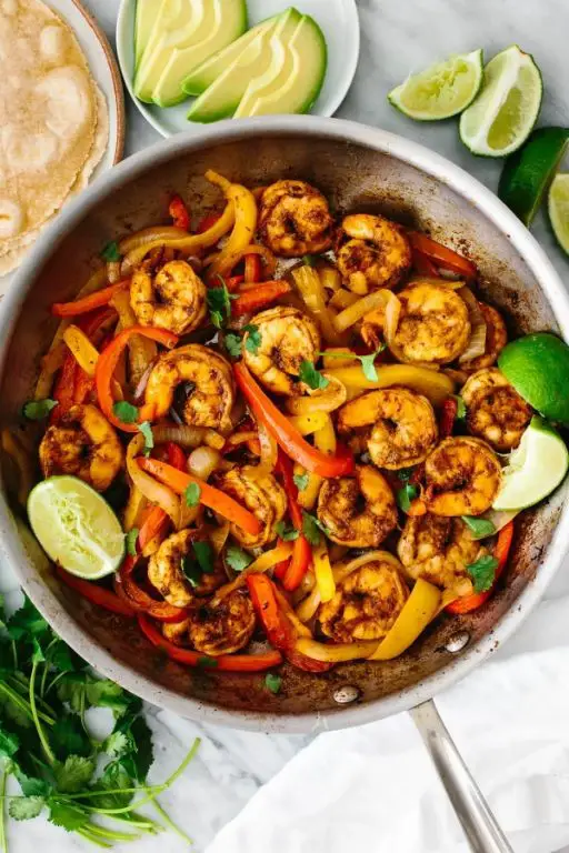Shrimp Fajitas with Citrusy Seasoning