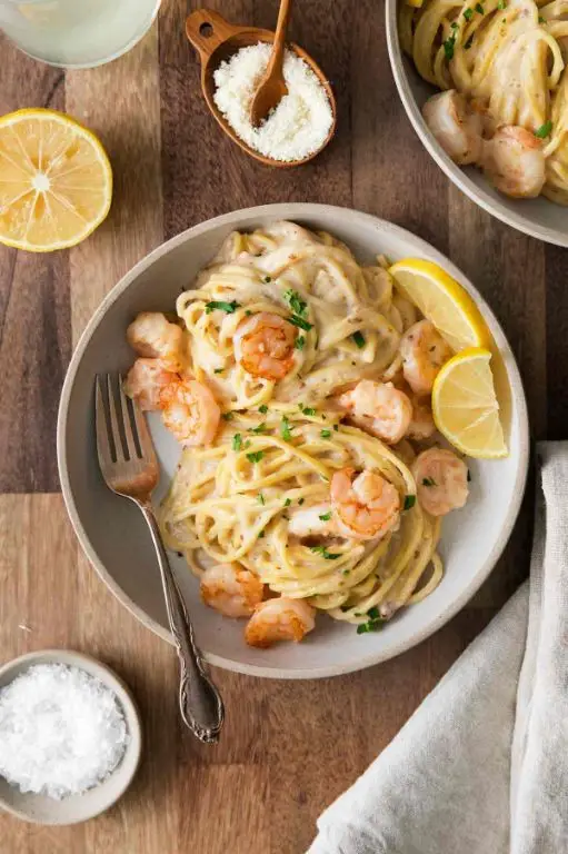 Shrimp Scampi Lasagna Cupcakes