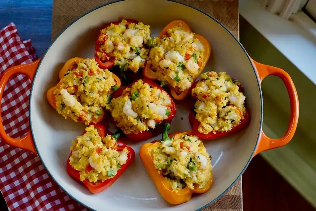 Shrimp Stuffed Bell Peppers