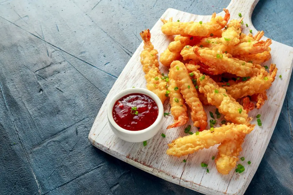 Shrimp Tempura with Sweet Chili Sauce