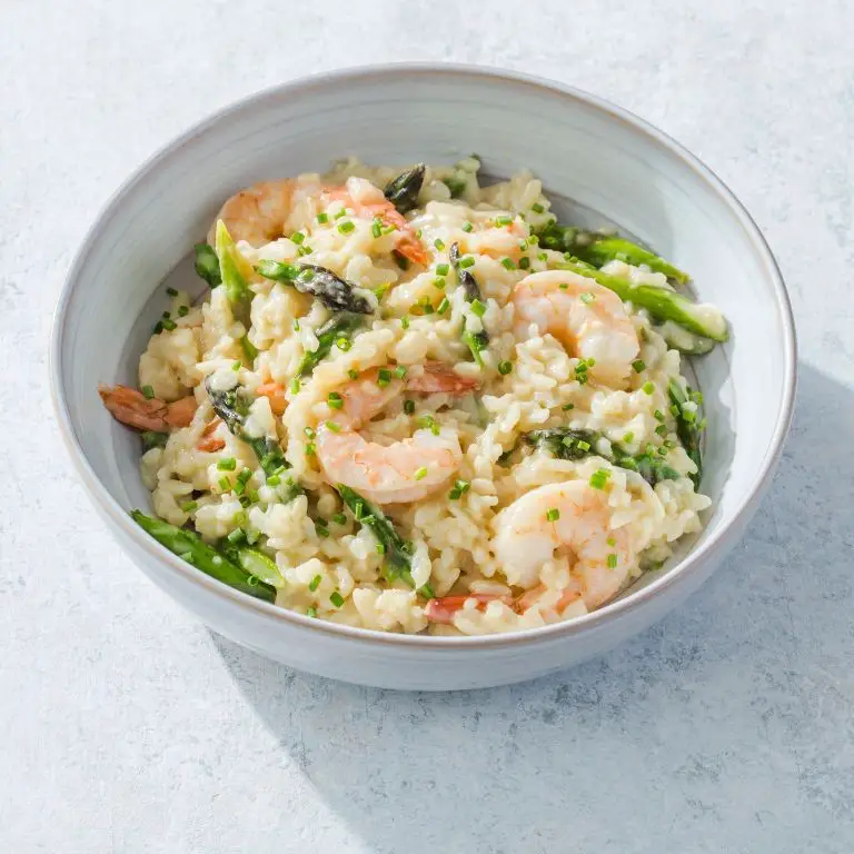 Shrimp and Asparagus Instant Pot Risotto