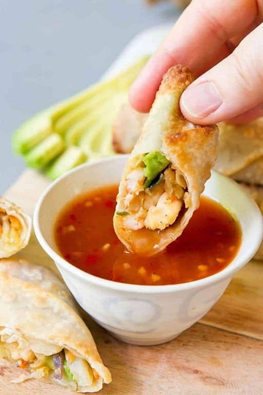 Shrimp and Avocado Egg Rolls