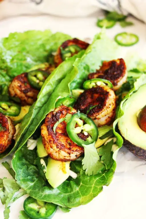 Shrimp and Avocado Lettuce Wraps