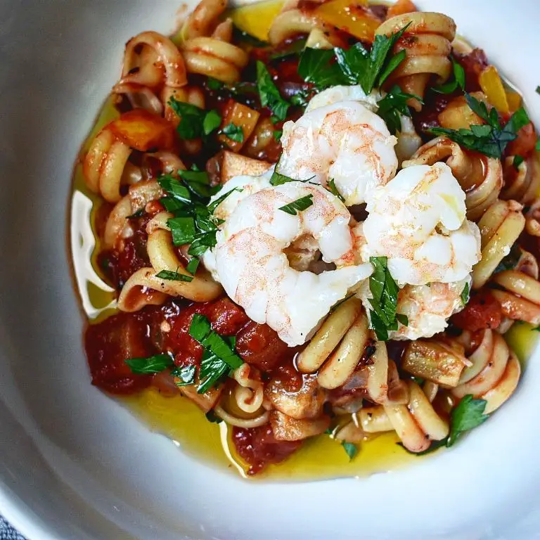 Shrimp and Eggplant Caponata