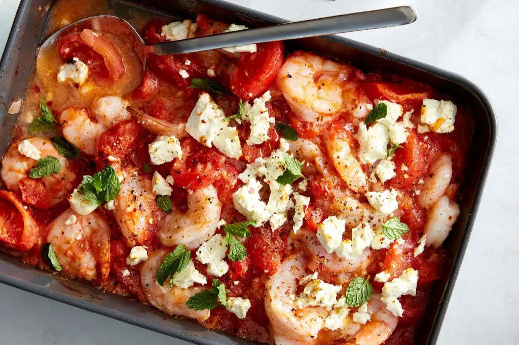 Shrimp and Feta Stuffed Tomatoes