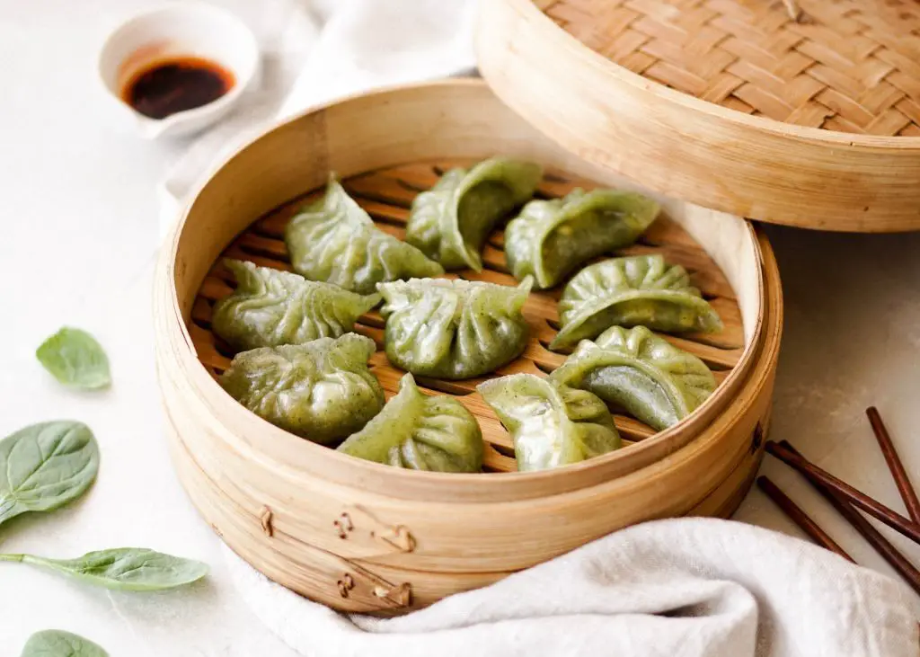 Shumai with Spinach and Feta Cheese