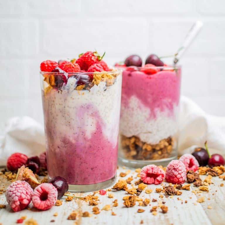 Silken Tofu Berry Parfait